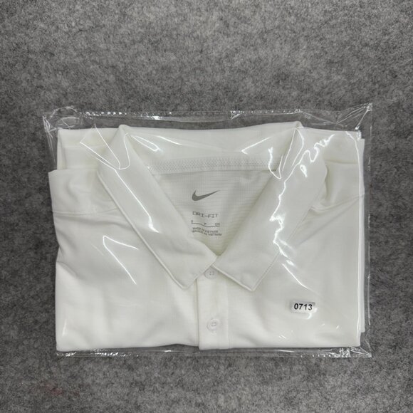 NIKE Golf Dri-Fit Men's Activewear Top Tennis Golf Pickleball, White Size S, NEW - Picture 11 of 11
